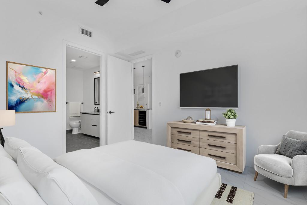 AuraNorthMiamiBeach_LuxuryApartments_PrimaryBedroom_MiamiFlorida