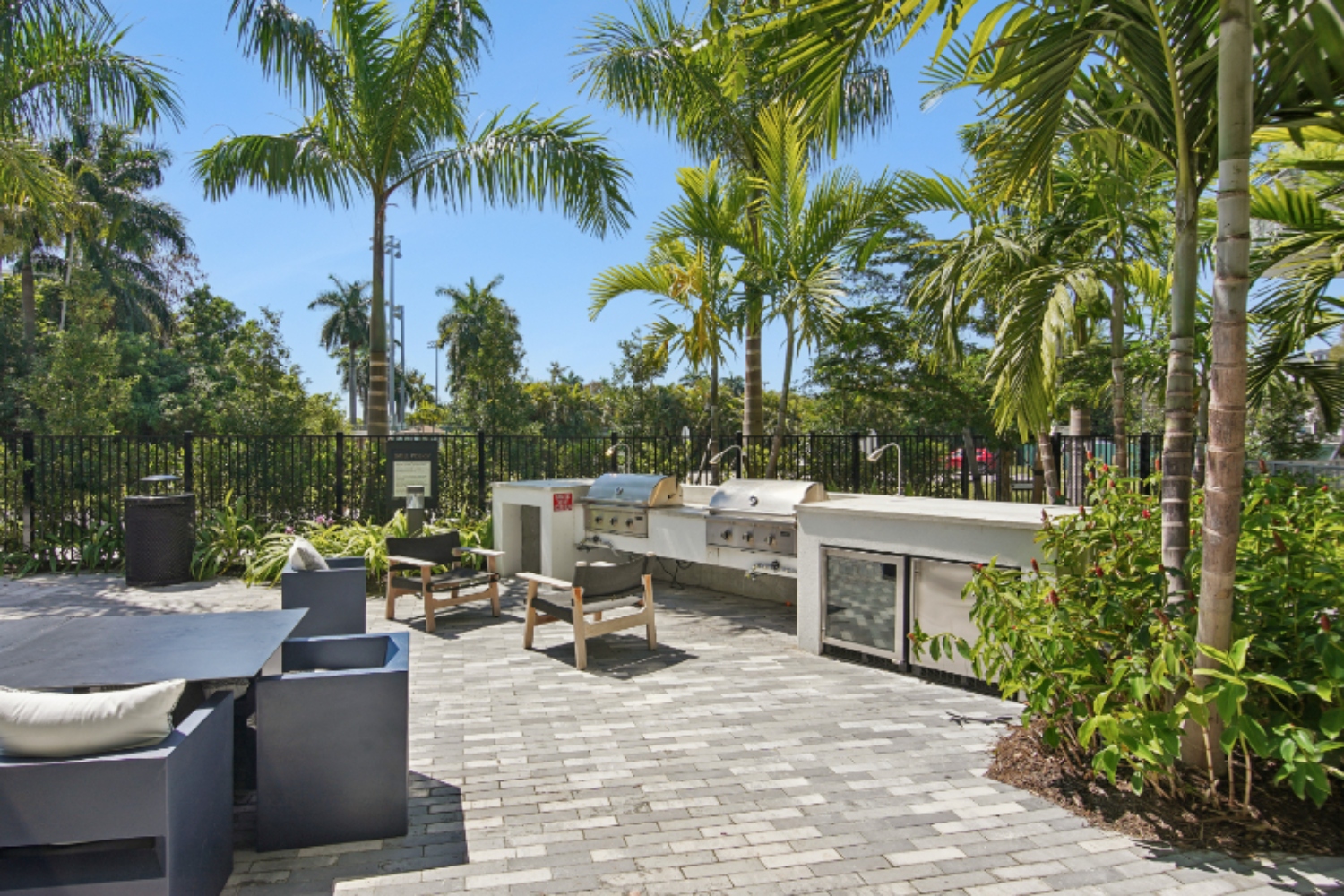 Courtyard grills